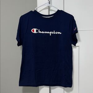 Champion Dark Blue Tee with Logo